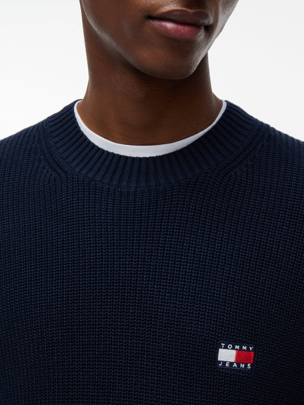 Regular Fit Badge Loose Knit Pullover