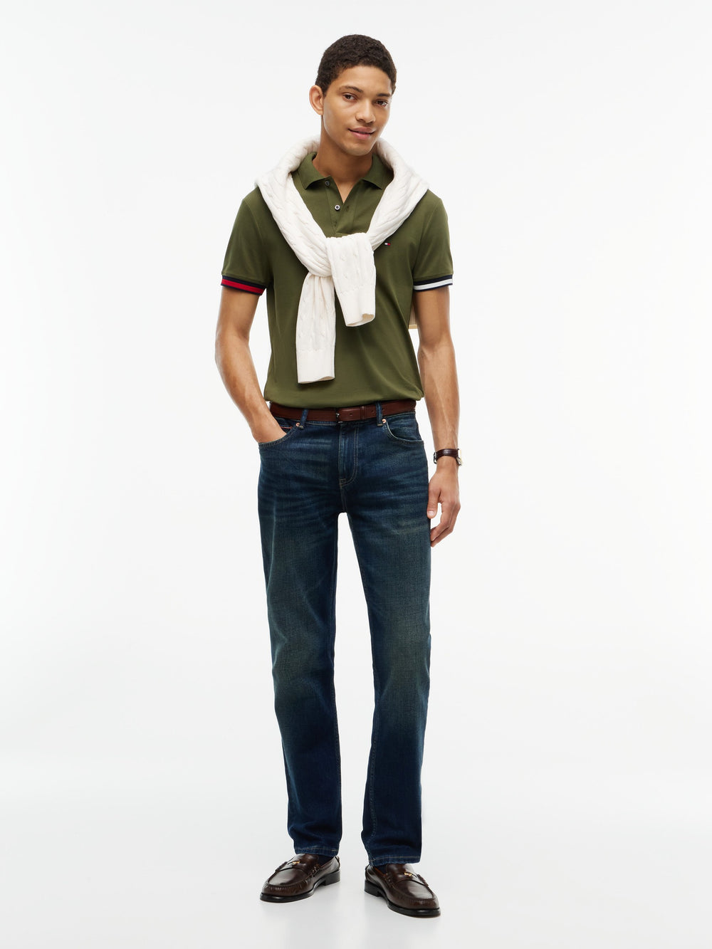 Slim Fit Interlock Polo