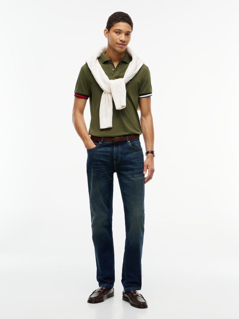 Slim Fit Interlock Polo