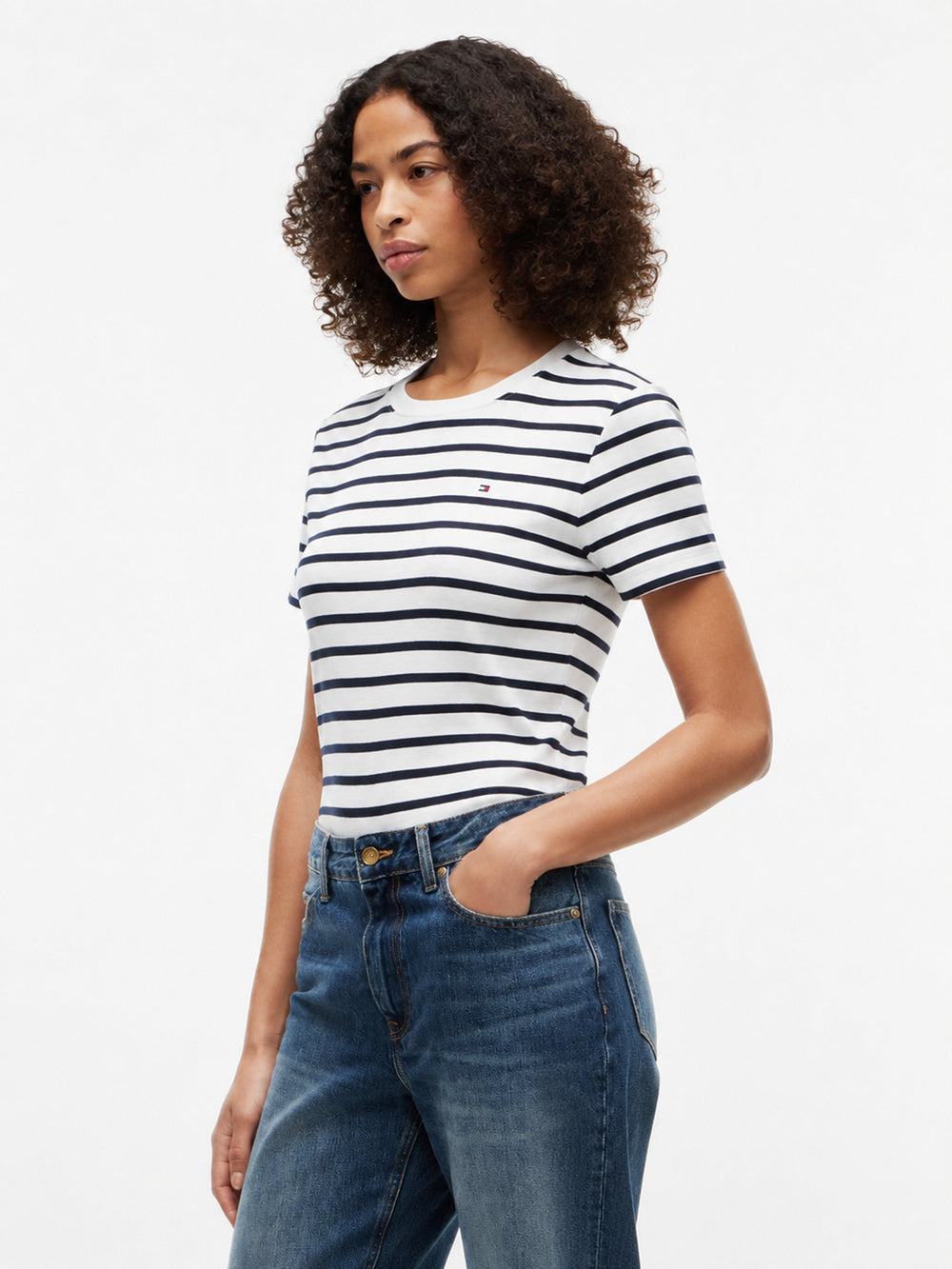 Stripe Slim Fit Half Sleeve Cody T-Shirt