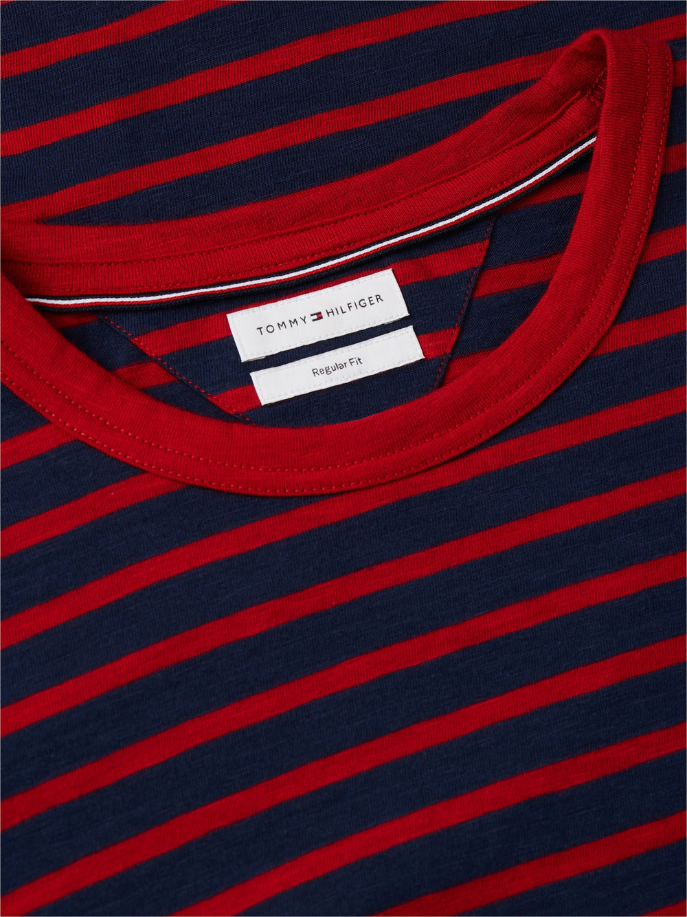 Regular Fit Striped Slub Jersey Tshirt