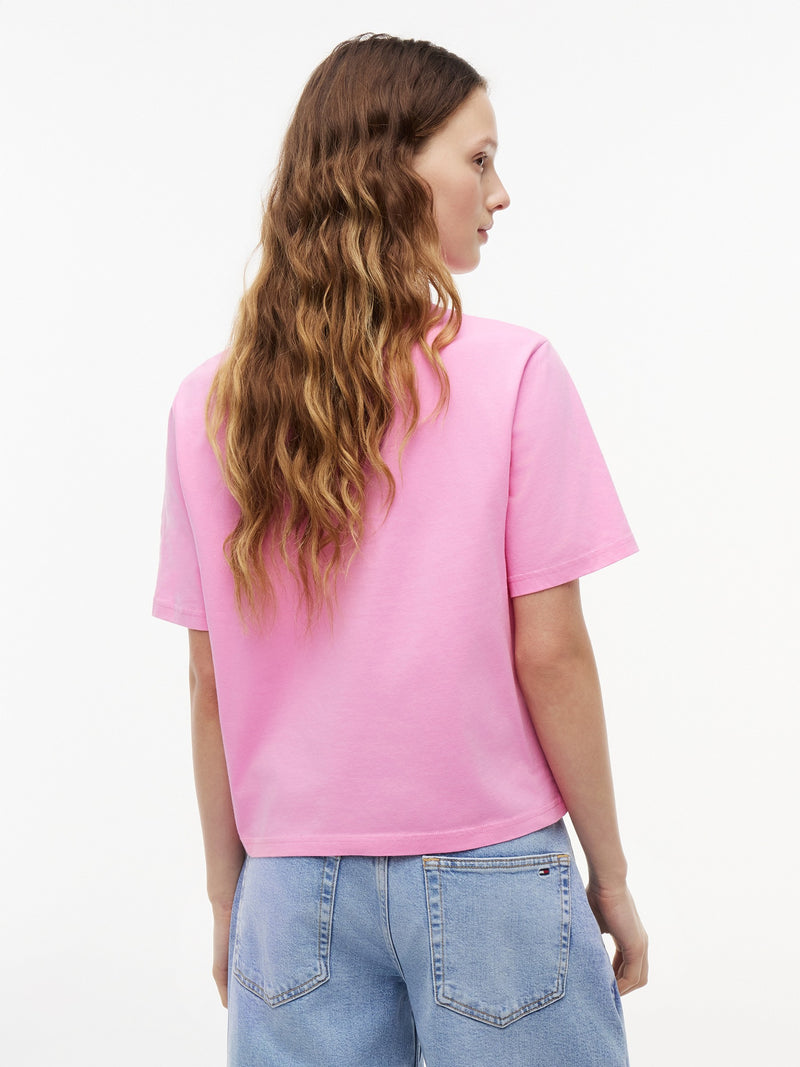 Solid Relaxed Fit Half Sleeve Cotton Jersey T-Shirt