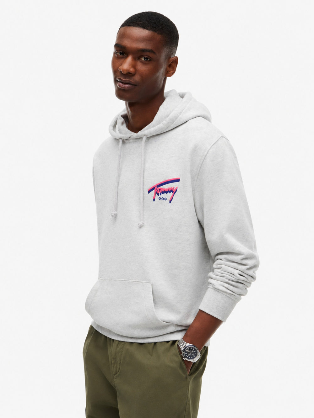 Regular Fit Suede Terry Hooded Sweatshirt