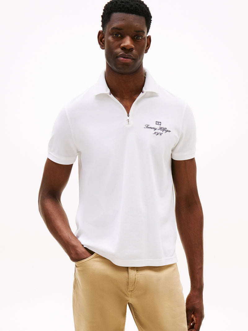 Regular Fit Zipper Polo