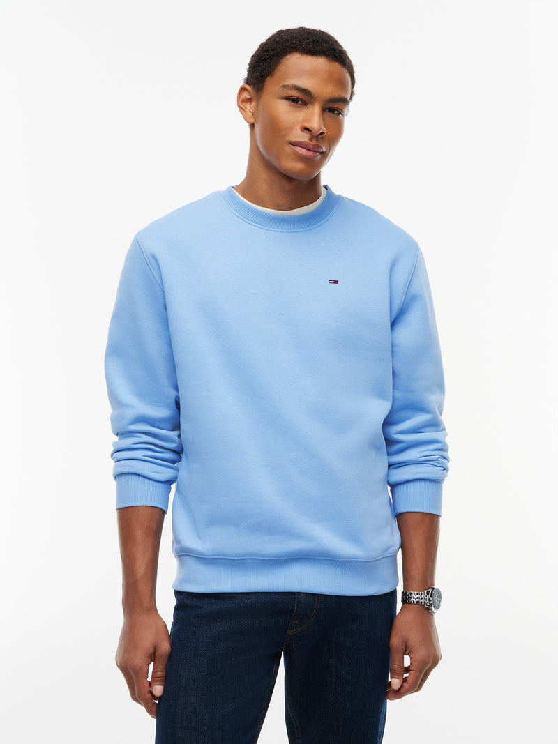 Regular Fit Brushed Fleece Crew Neck Sweatshirt