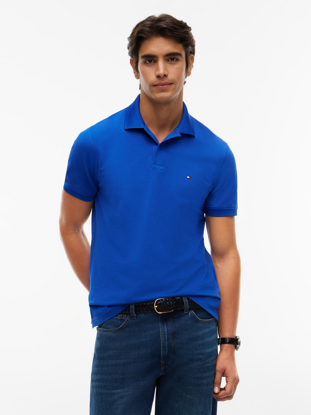 Regular Fit Solid Pique Polo