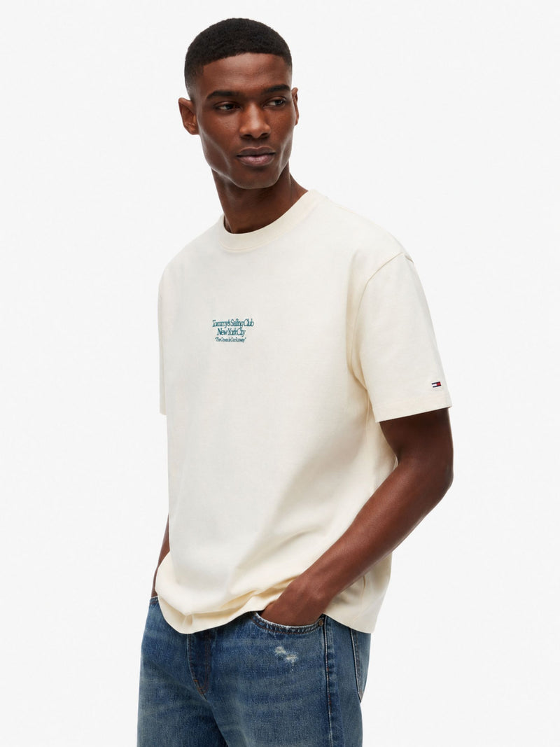 Relaxed Fit Sailboat Back Graphic T-Shirt