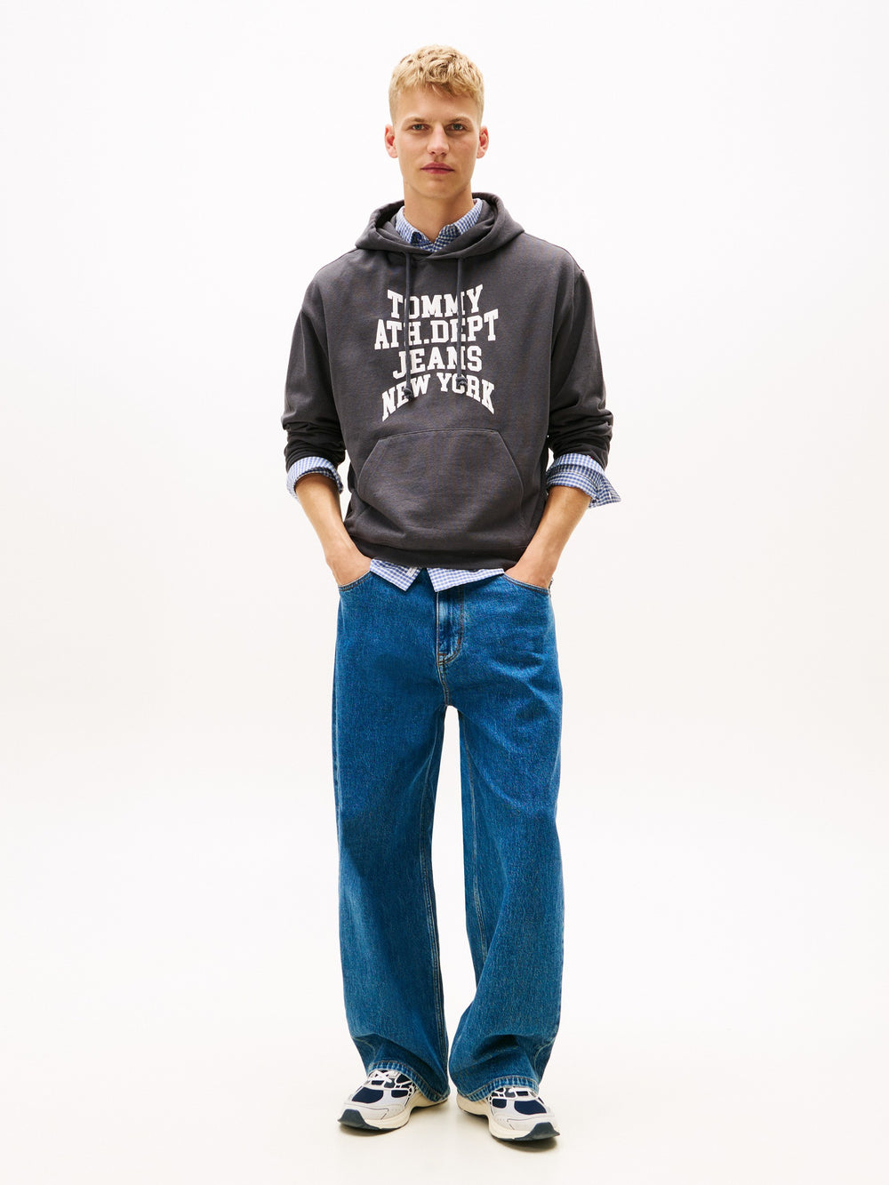 90S Fit Terry Hooded Sweatshirt