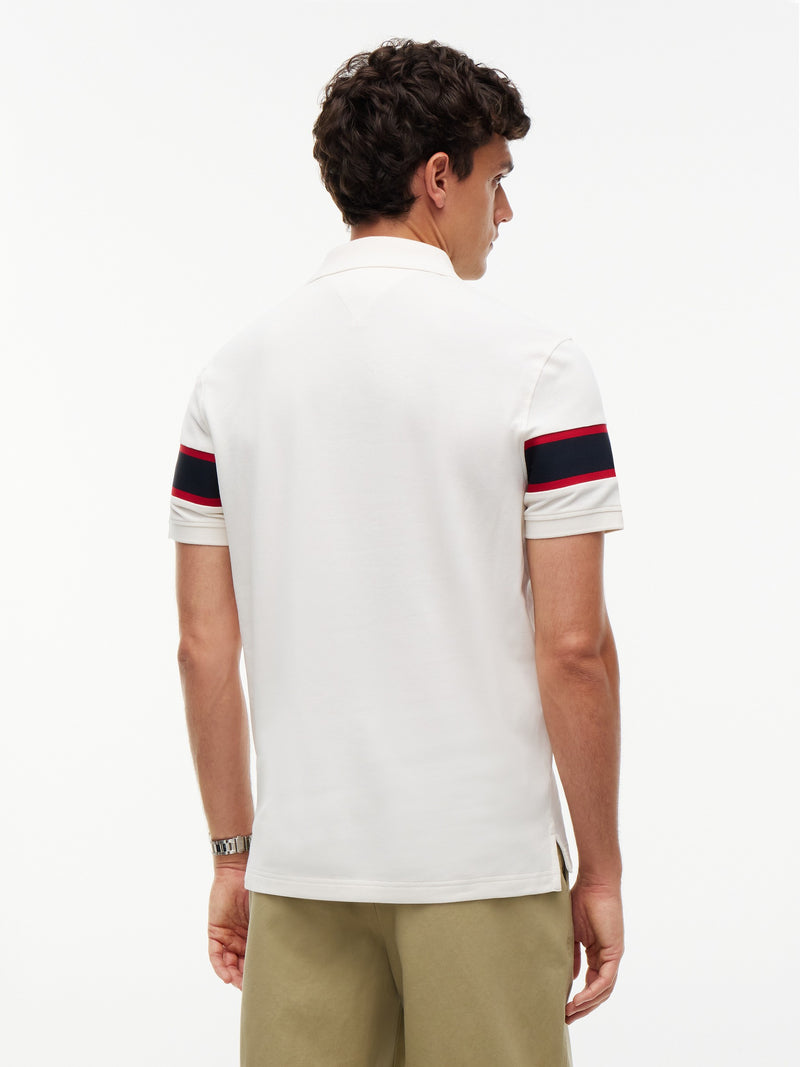 Regular Fit Sleeve Taped Pique Polo