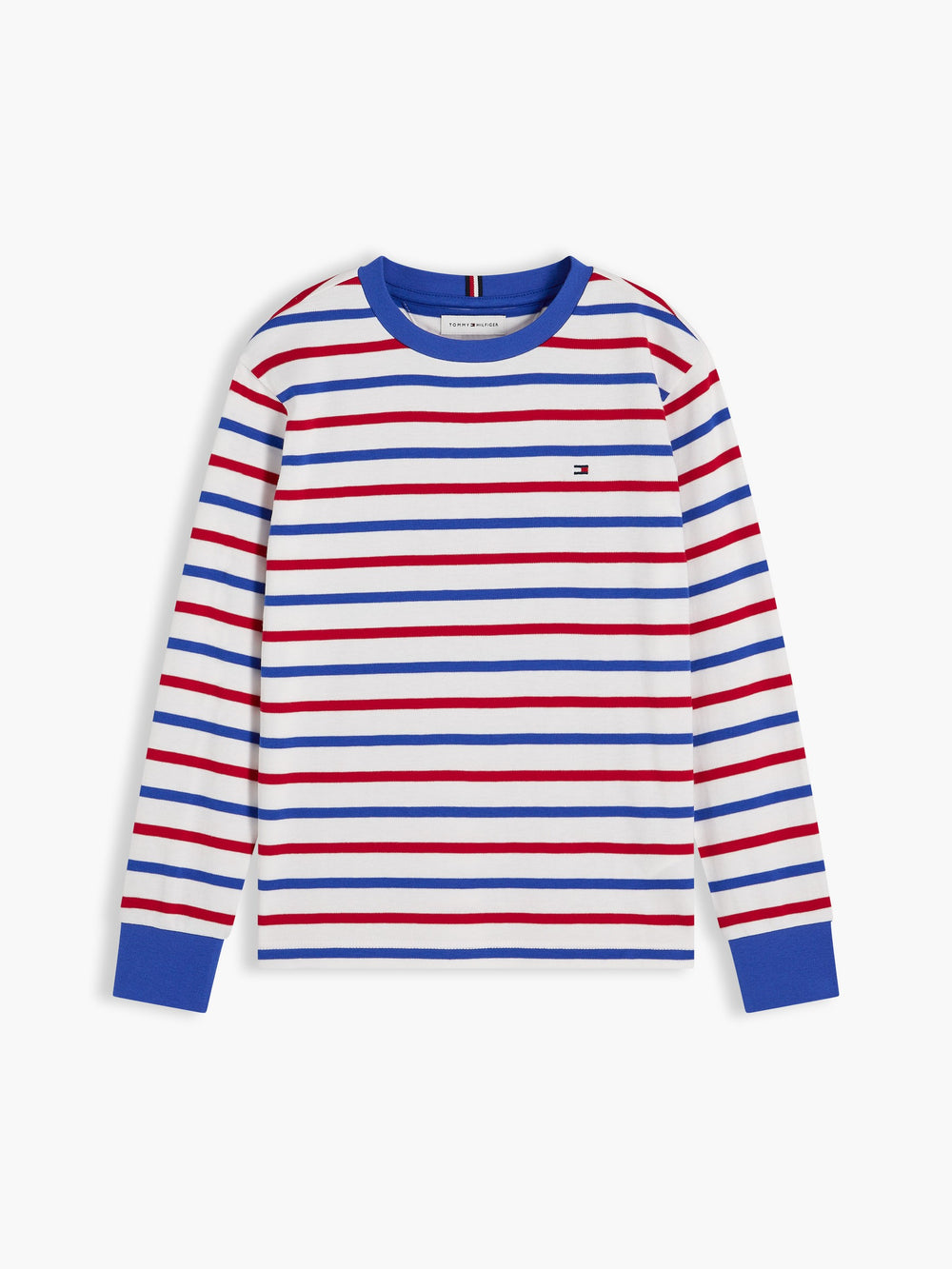 Kids Long-Sleeve Stripe Interlock T-Shirt