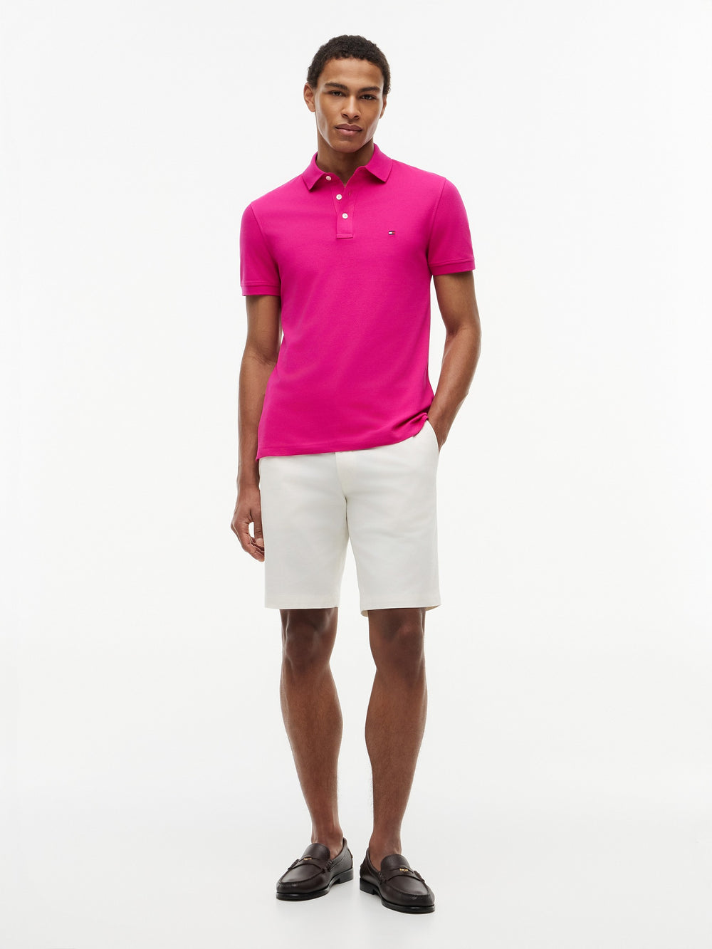 Slim Fit Solid Pique Polo