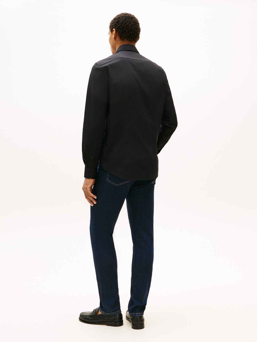 Slim Fit Solid Poplin Shirt