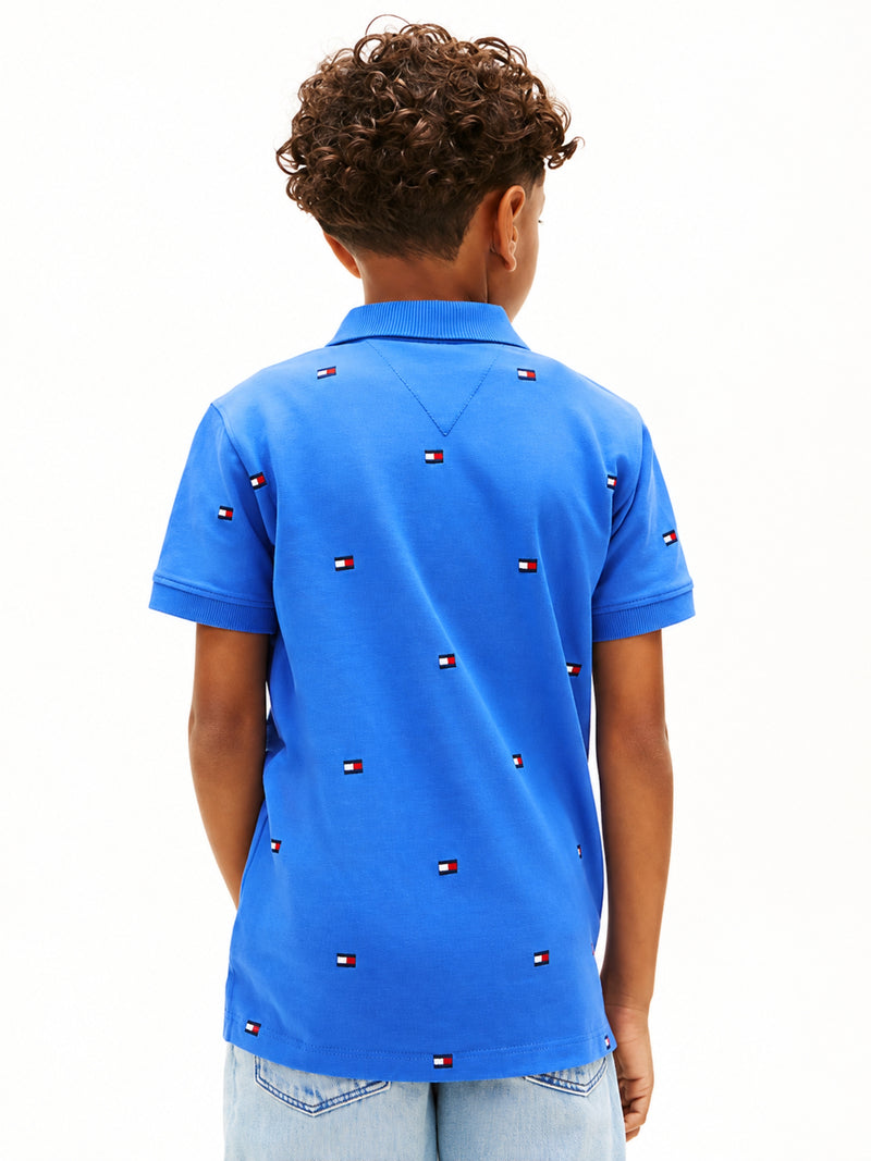 Kids Solid Cotton Stretch Polo