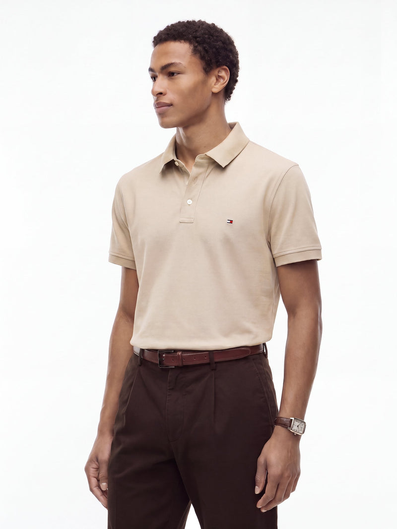 Slim Fit Solid Pique Polo