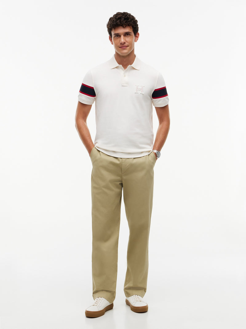 Regular Fit Sleeve Taped Pique Polo