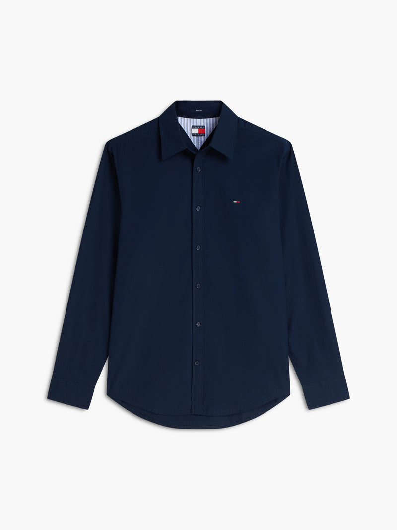 Regular Fit Solid Poplin Shirt