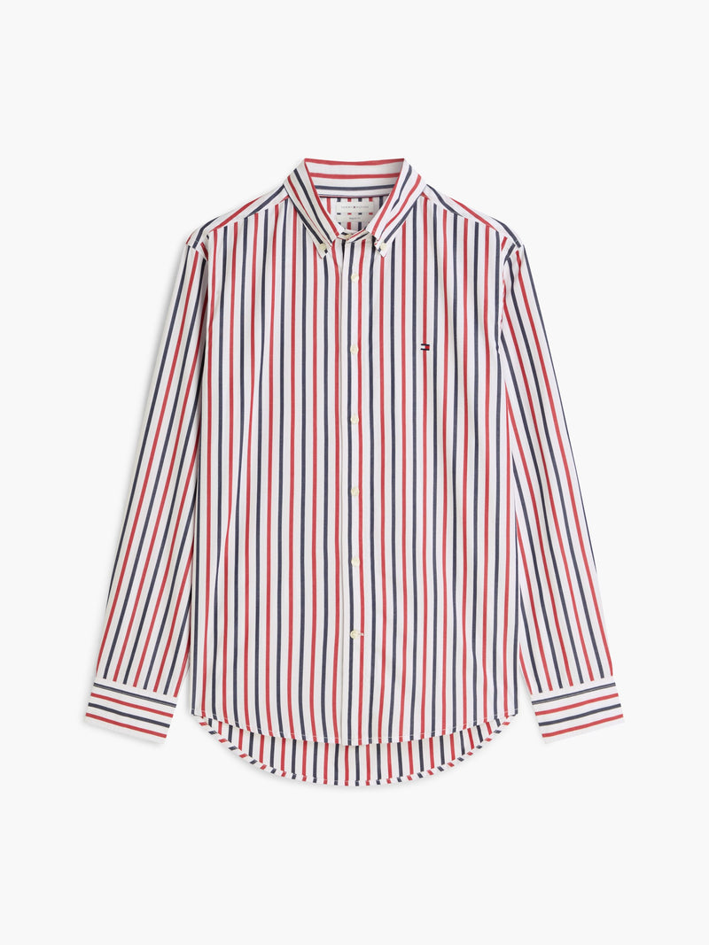 Regular Fit Stripe Poplin Shirt