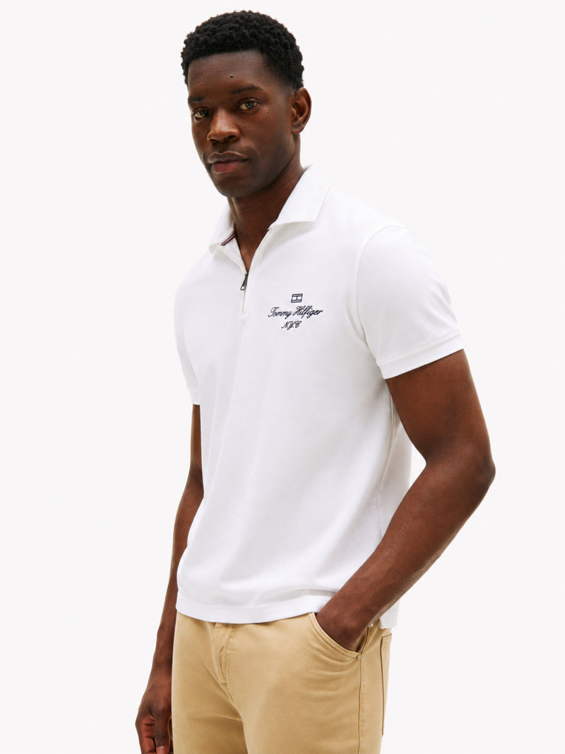 Regular Fit Zipper Polo