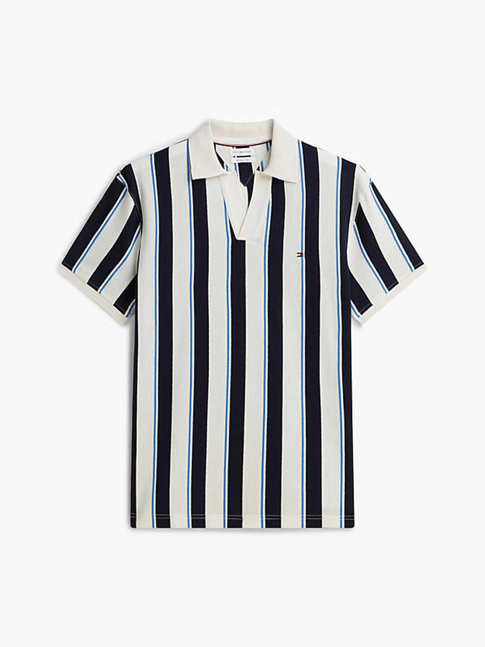 Johnny Collar Crepe Polo