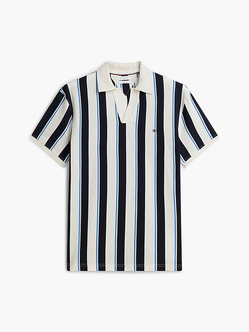 Johnny Collar Crepe Polo