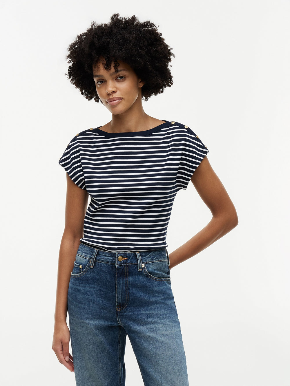 Stripe Regular Fit Half Sleeve Cody T-Shirt