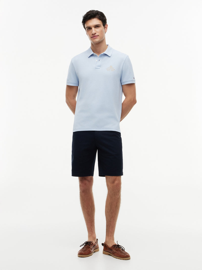 Regular Fit Graphic Embroidered Pique Polo