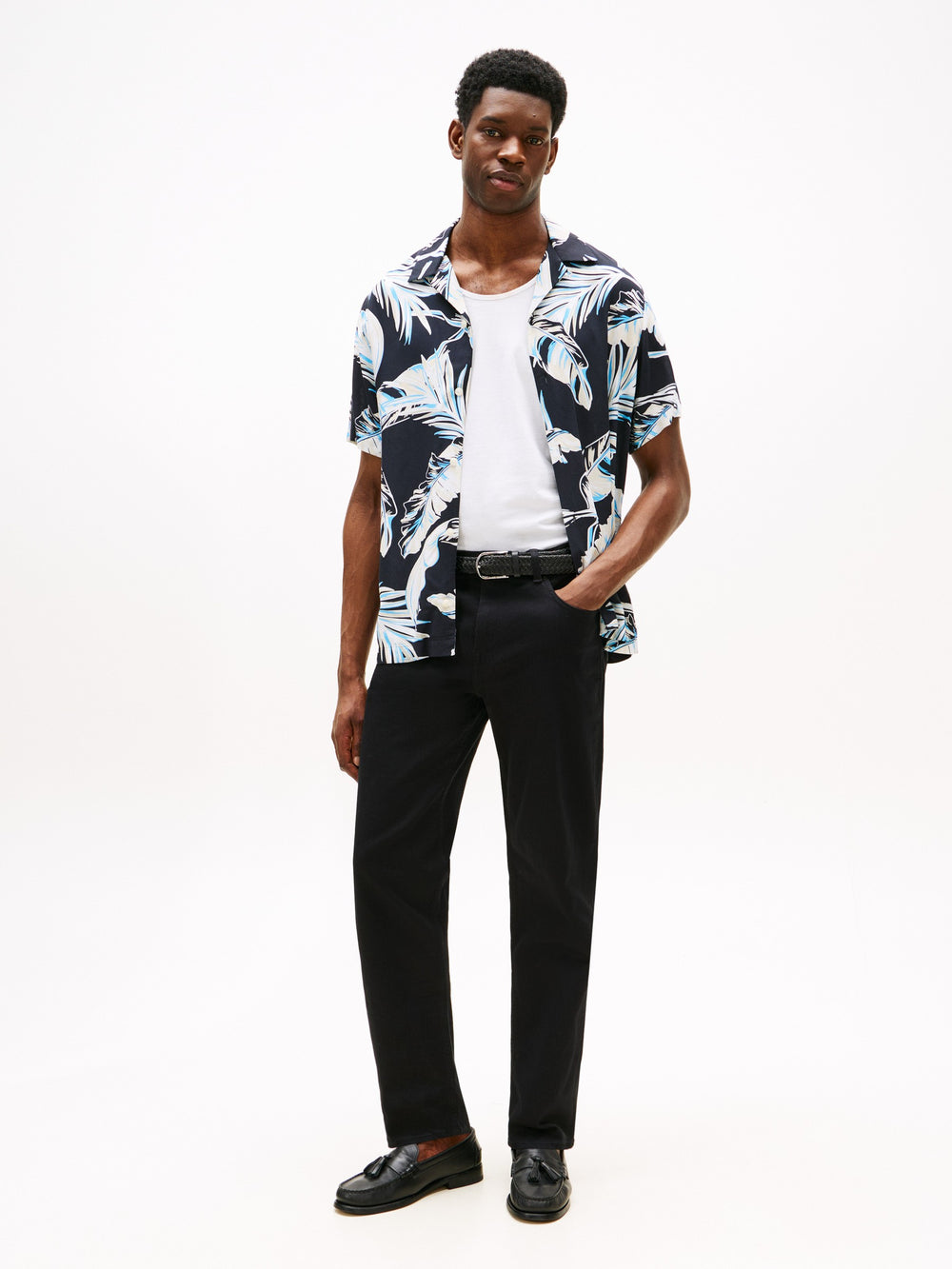 Regular Fit Poplin Print Shirt