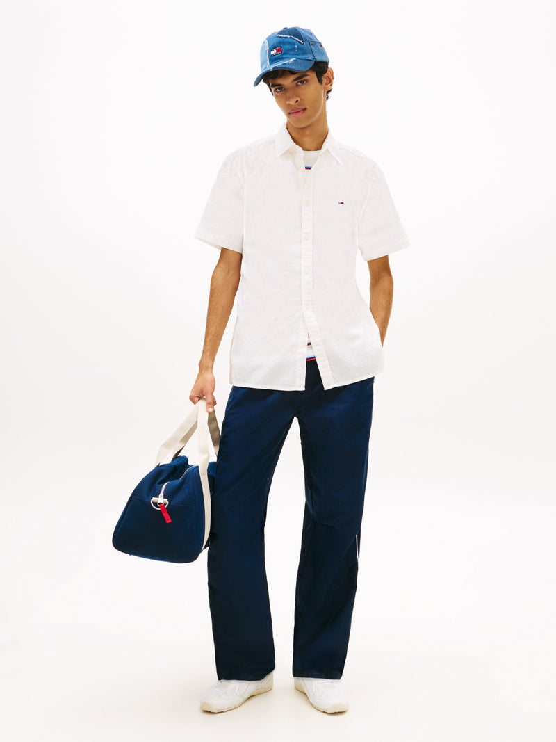 Regular Fit Solid Seersucker Shirt