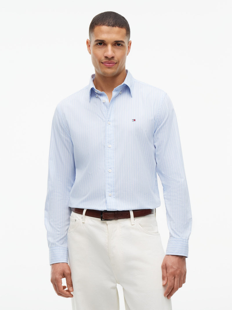 Regular Fit Stripe Poplin Shirt