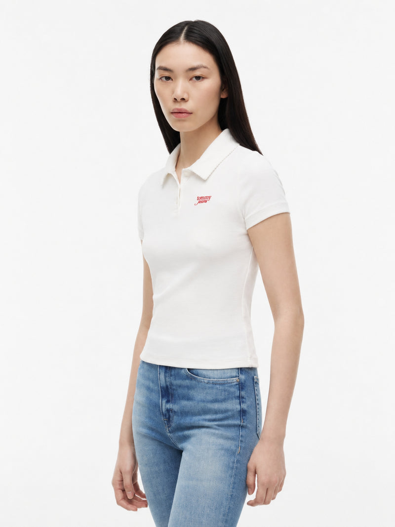 Solid Slim Fit Half Sleeve Ribbed T-Shirt