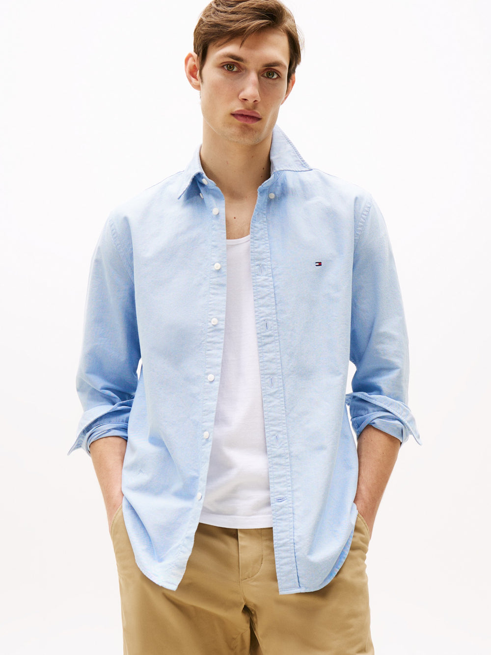 Regular Fit Solid Oxford Shirt
