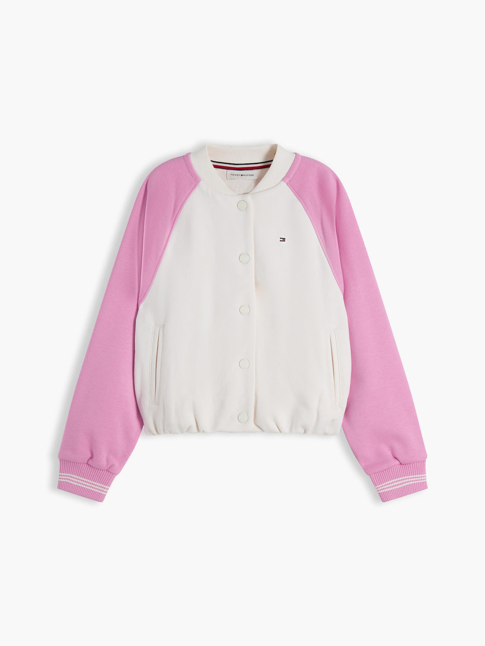 Kids Color Block Terry Bomber Jacket