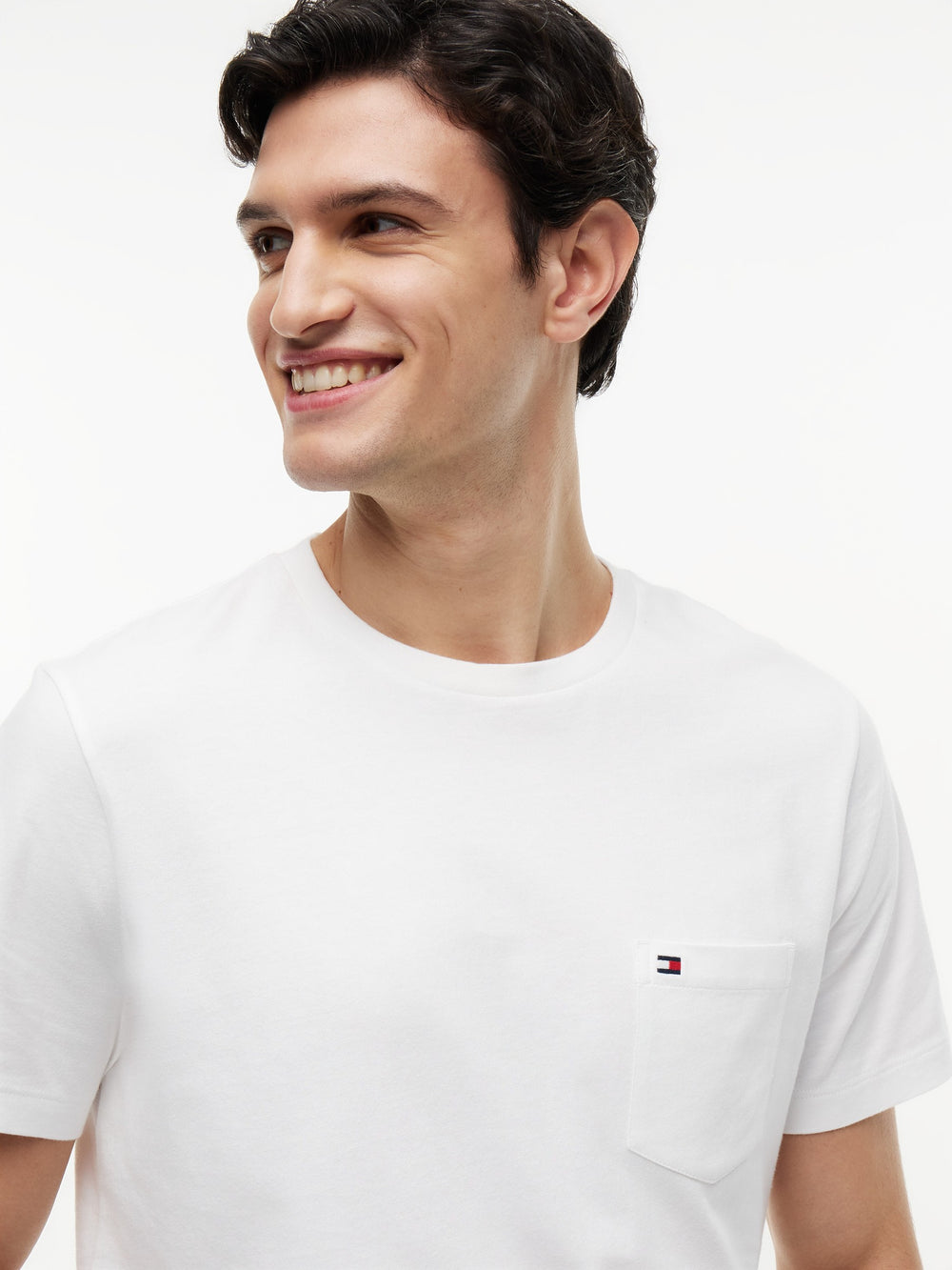 Regular Fit Solid Pocket Tshirt