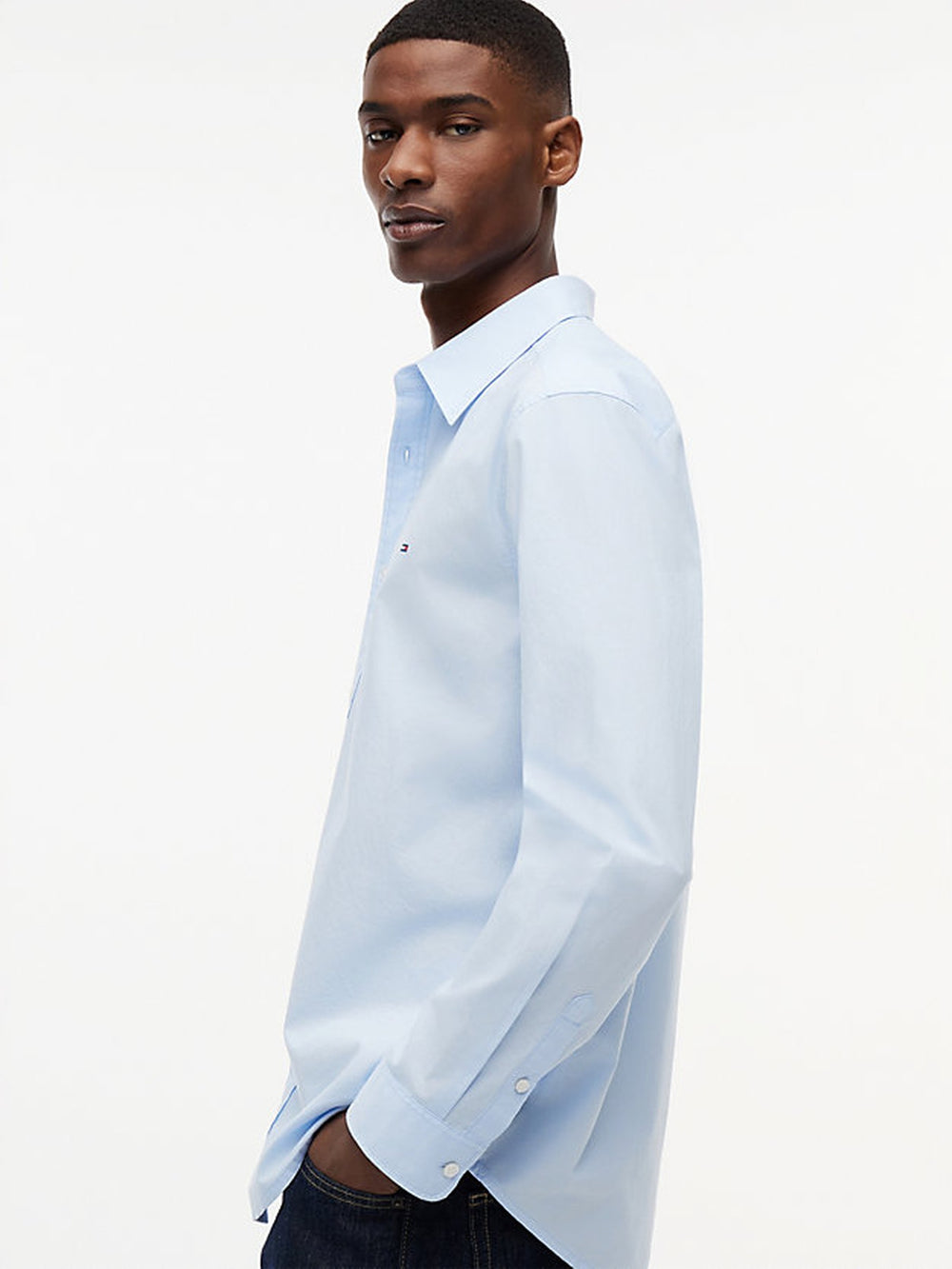 Regular Fit Solid Poplin Shirt