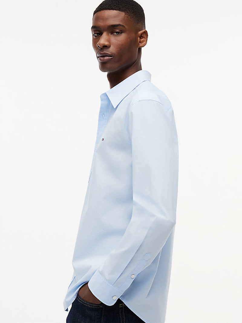Regular Fit Solid Poplin Shirt