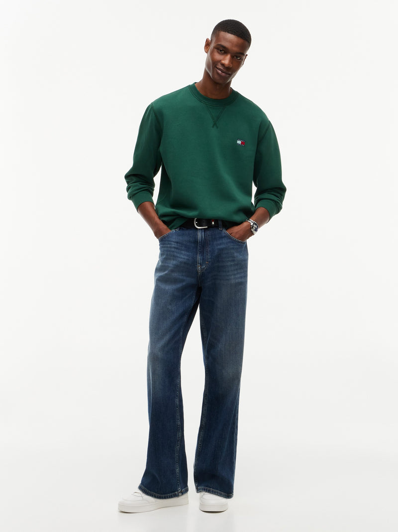 Regular Fit Fleece Crew Neck Sweatshirt