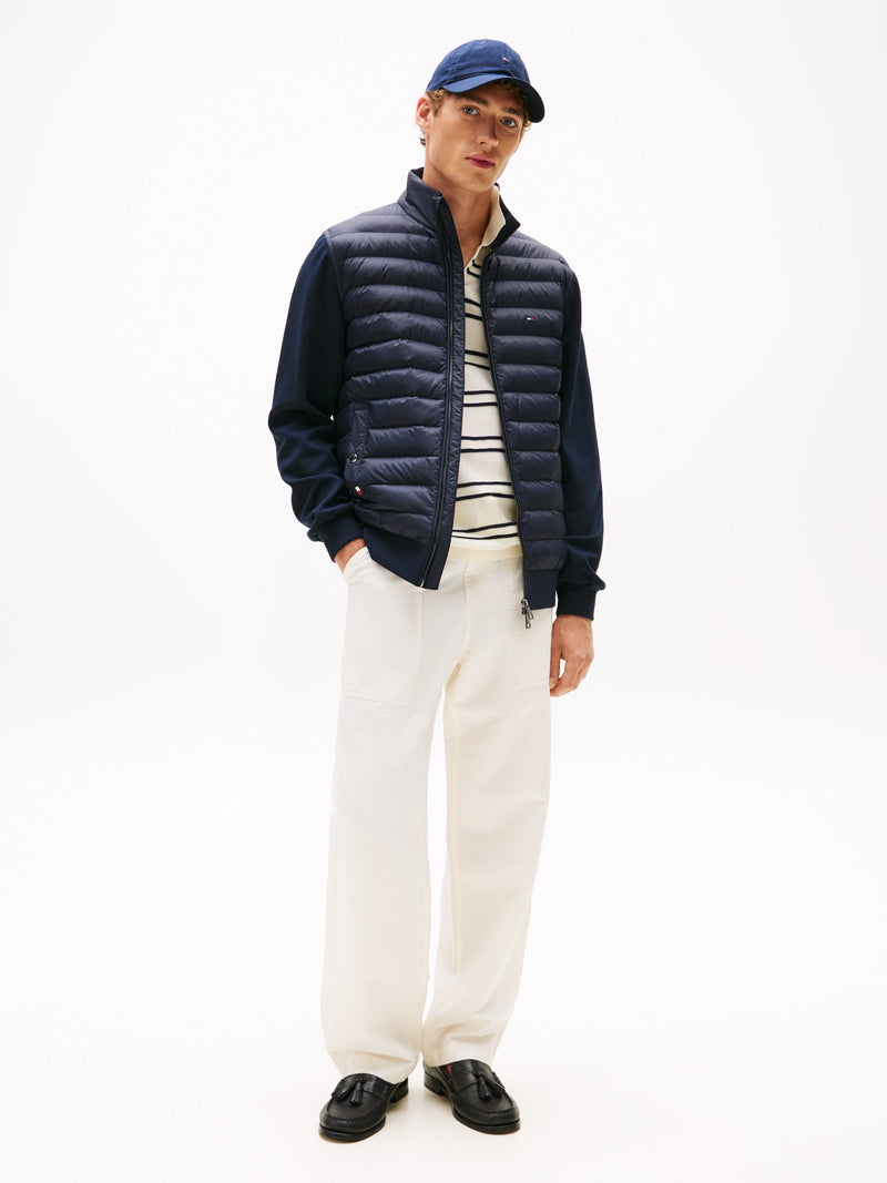 Regular Fit Mid Weight Mix Media Jacket