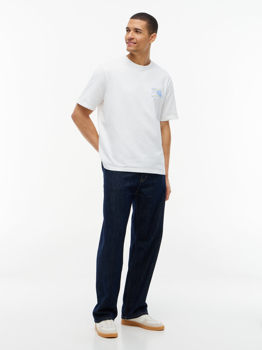 90S Fit Washed Back Graphic T-Shirt