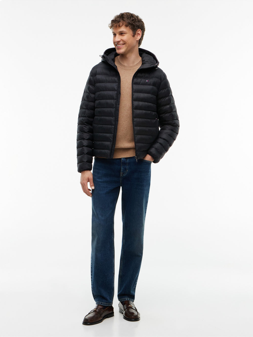 Regular Fit Quilted or Padded Jacket
