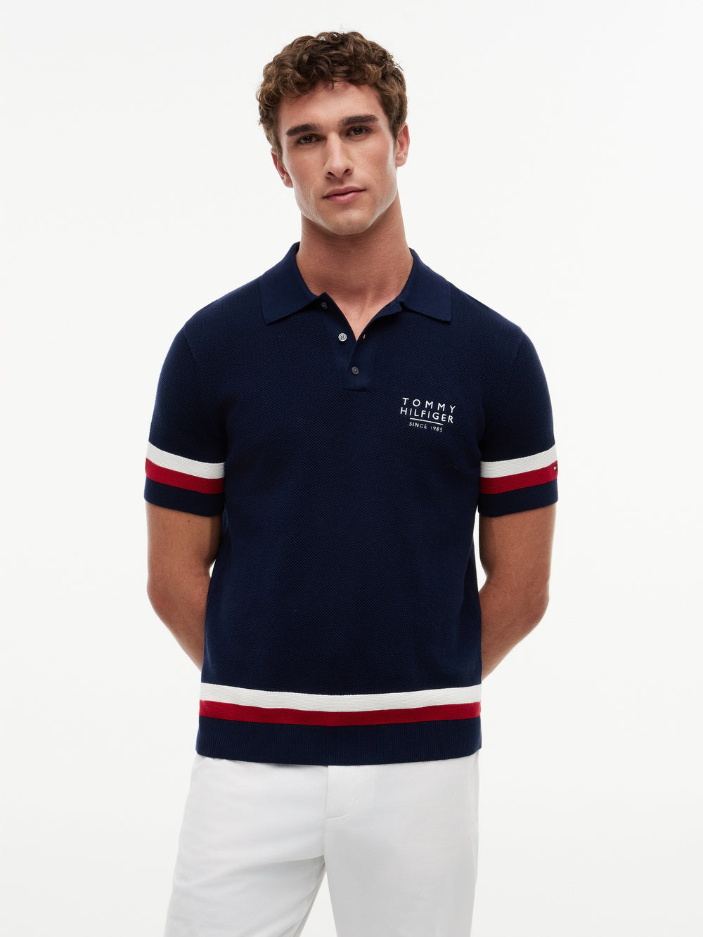 Regular Fit Flat Knit Polo