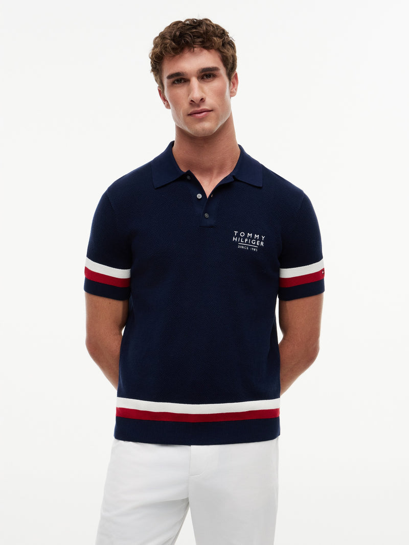 Regular Fit Flat Knit Polo