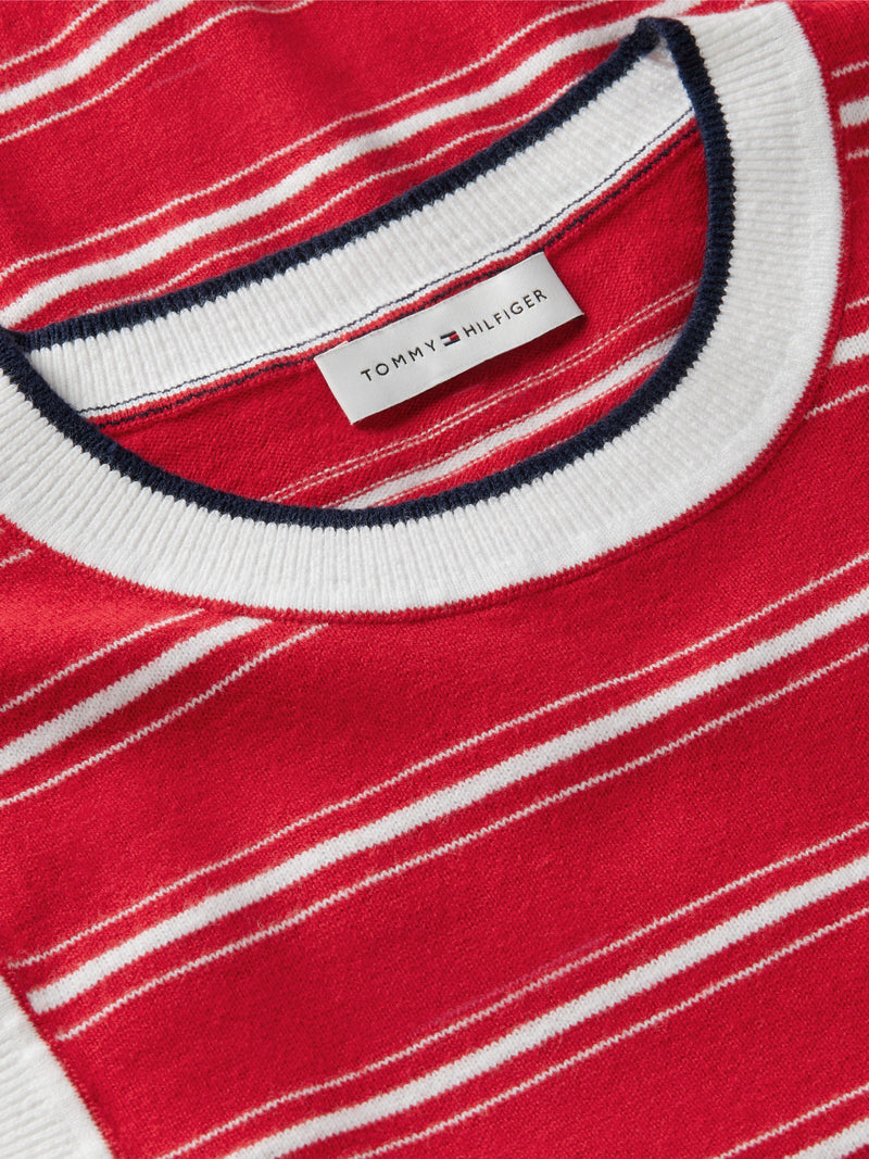 Stripe Regular Fit Full Sleeve Ribbed T-Shirt