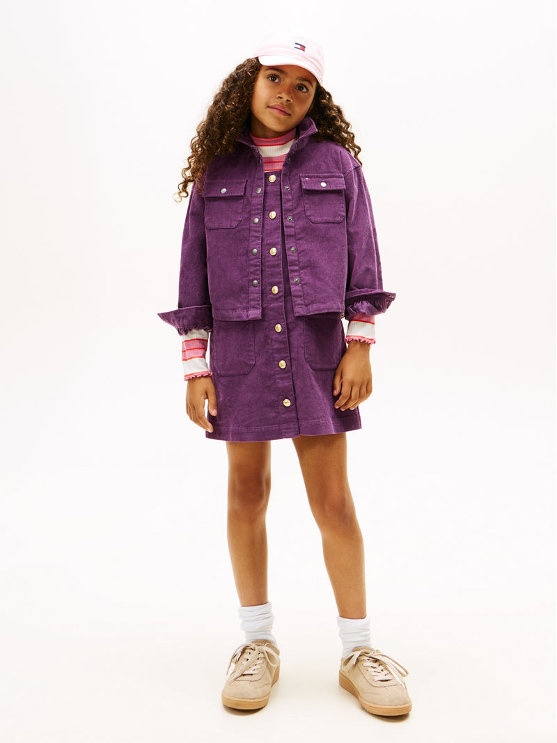 Kids Corduroy Solid Shirt