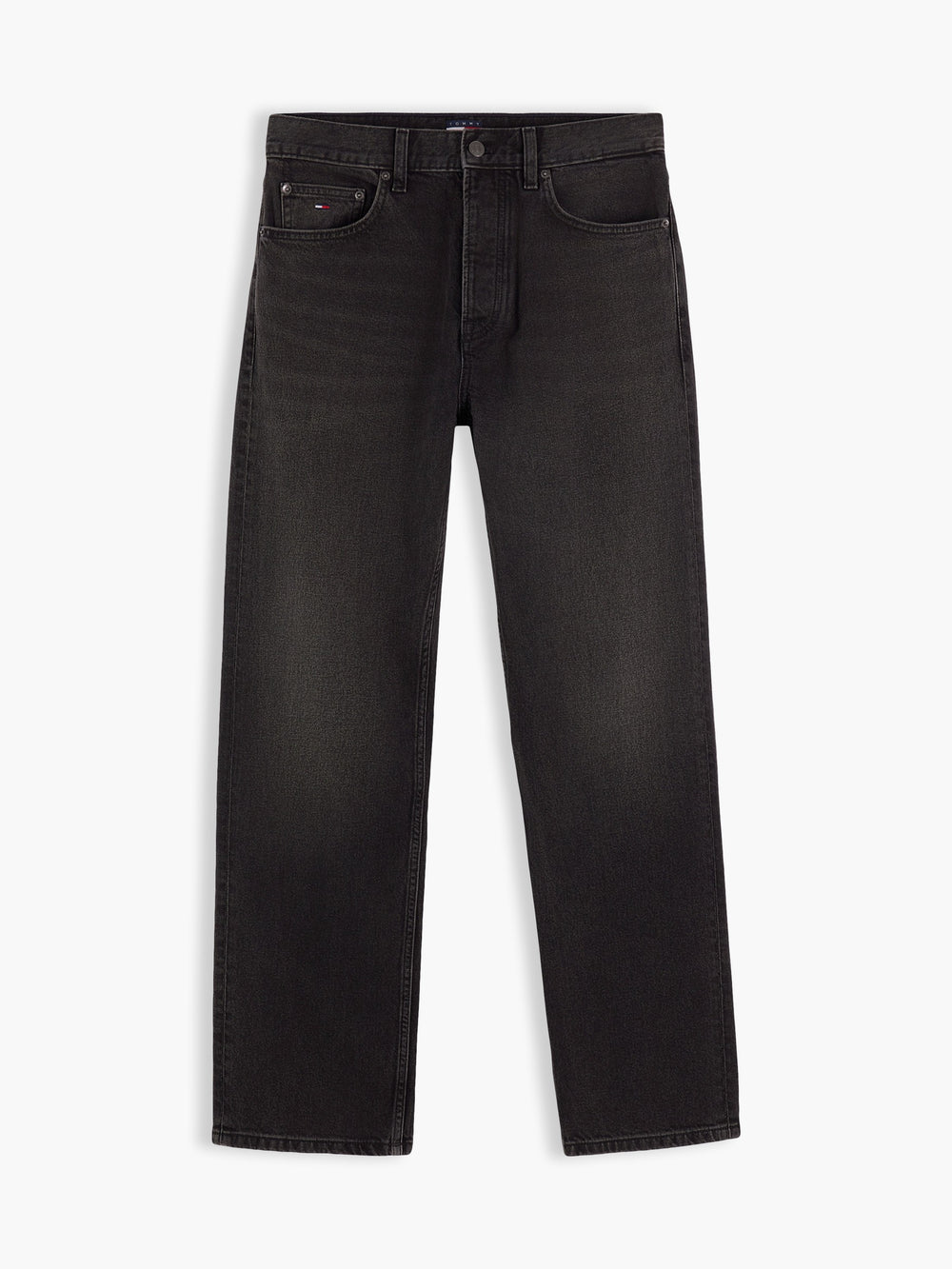 Men Otis Regular Straight Washed Black Jeans