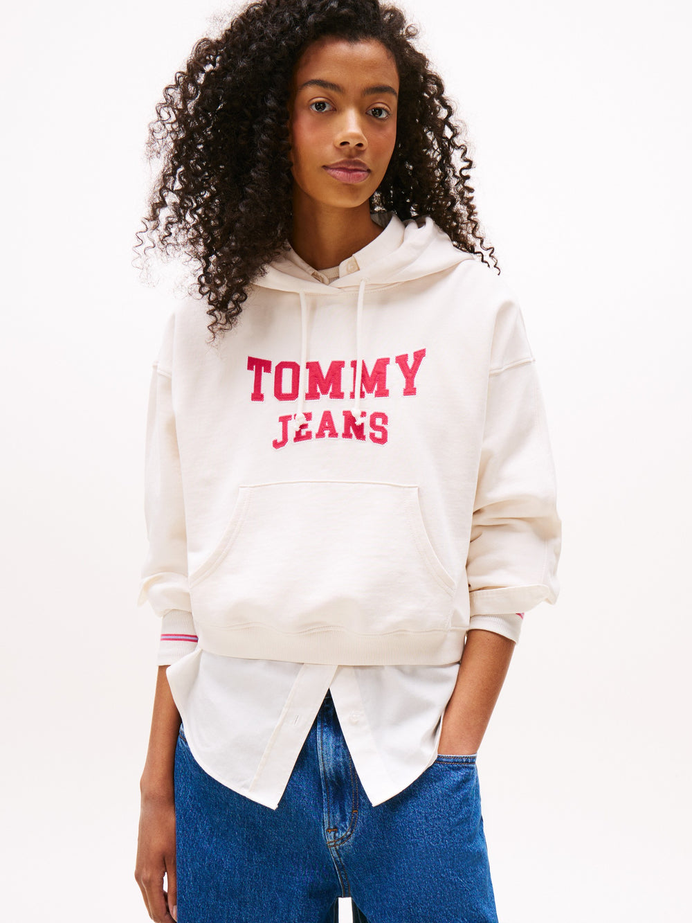 Relaxed Fit Terry Hoodie