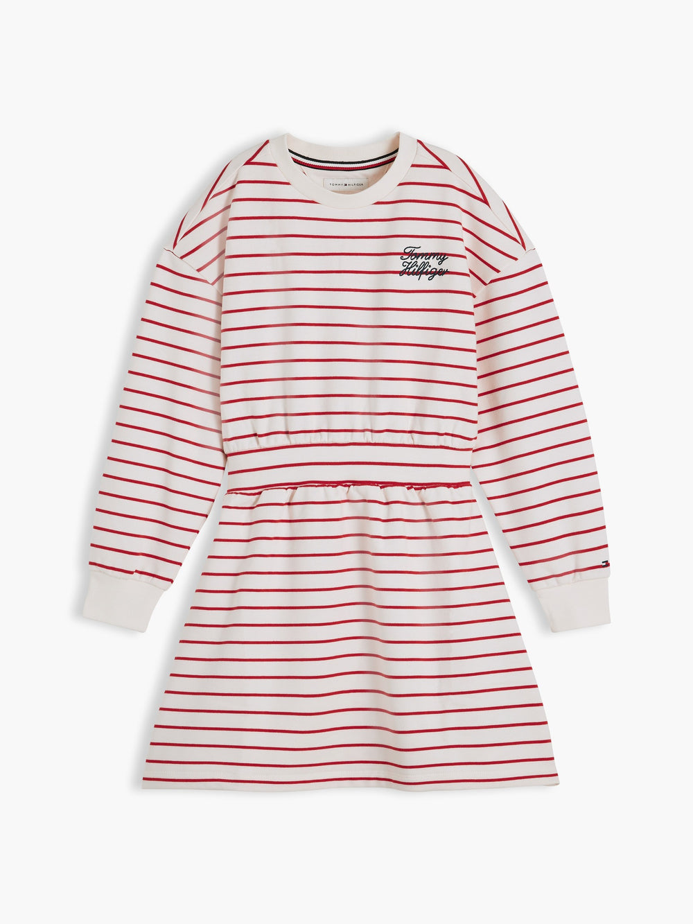 Kids Long-Sleeve Stripe Sweatshirt Dress