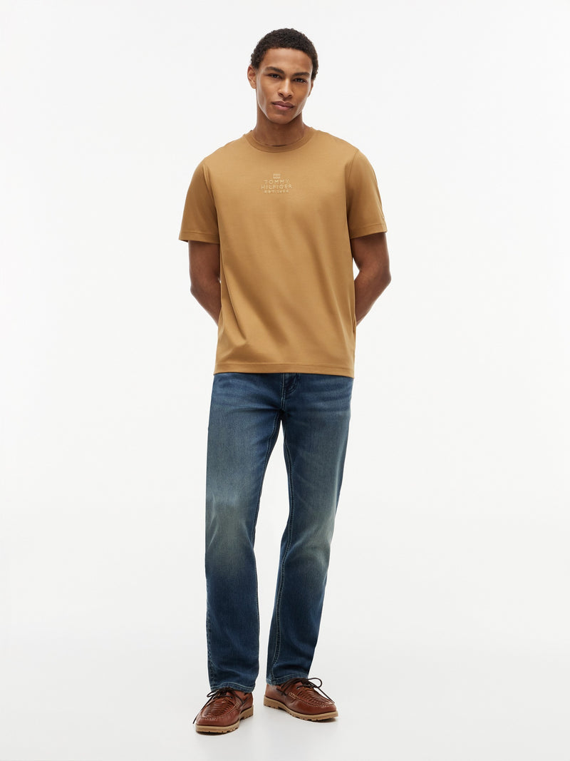 Regular Fit Embroidered Interlock Tshirt