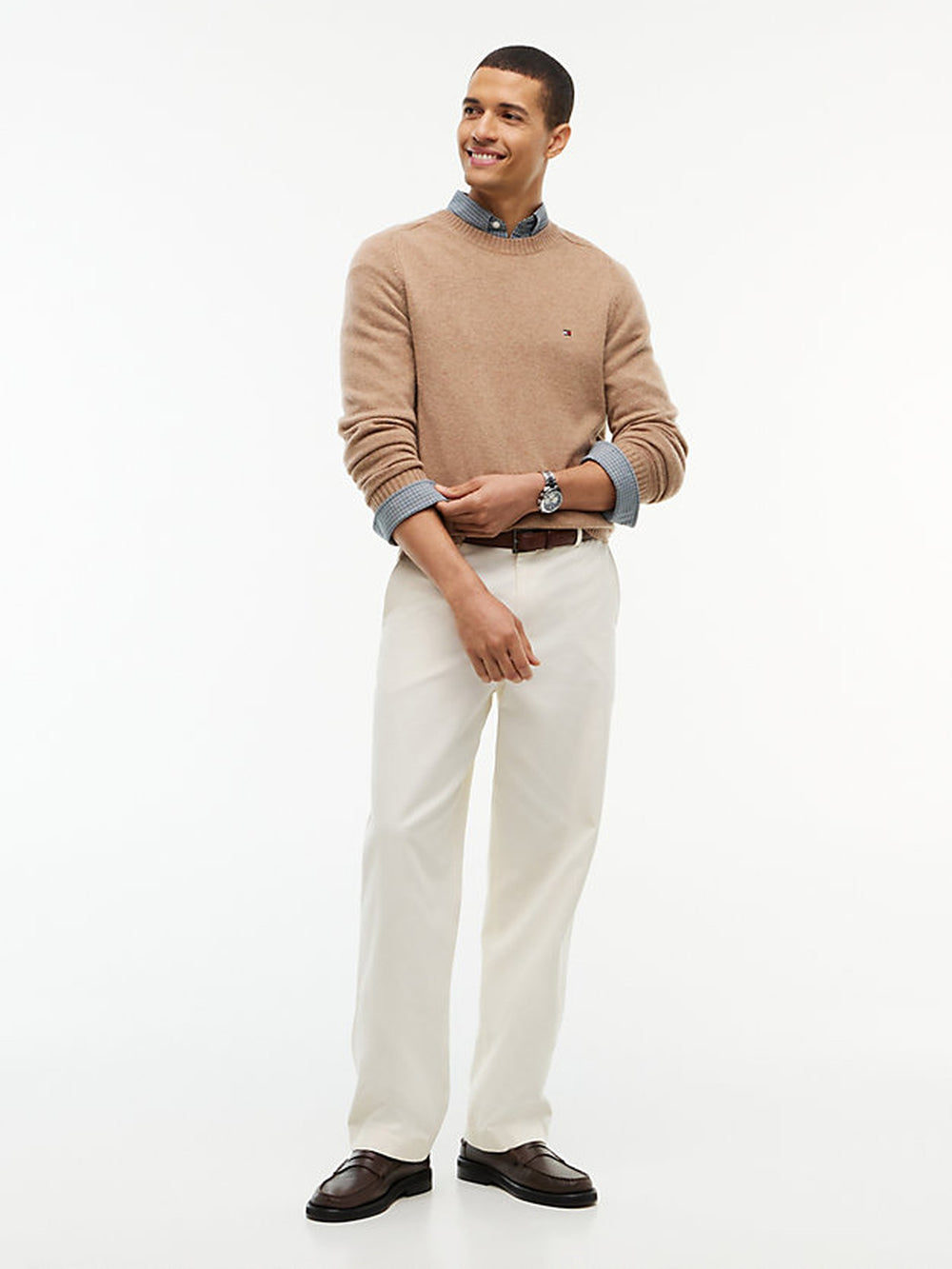 Crew Neck Lambswool Sweater