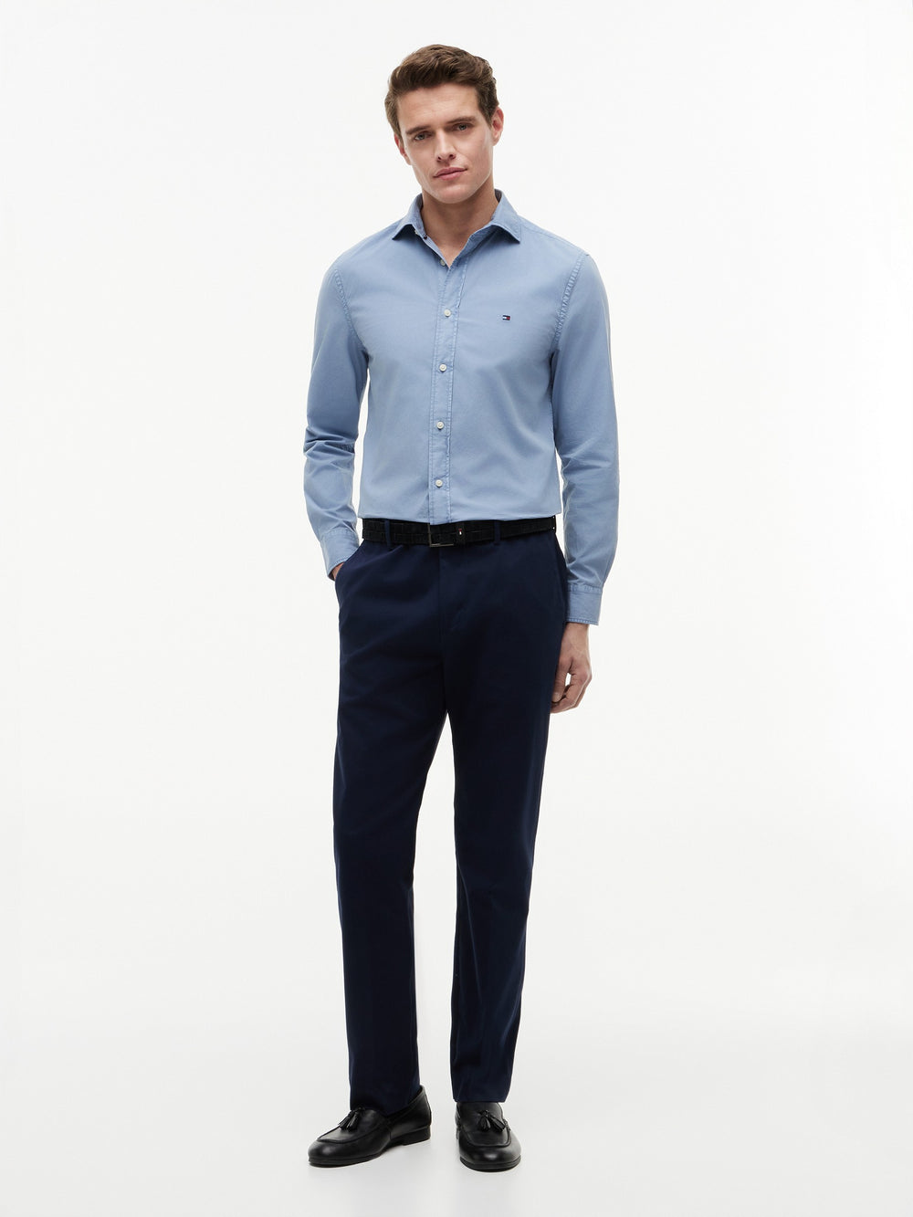 Regular Fit Solid Poplin Shirt