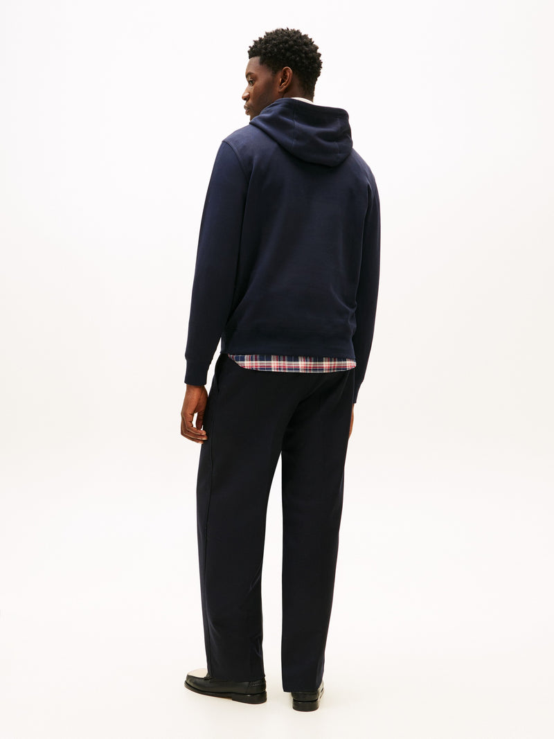 Regular Fit Embroidered Interlock Hoodie
